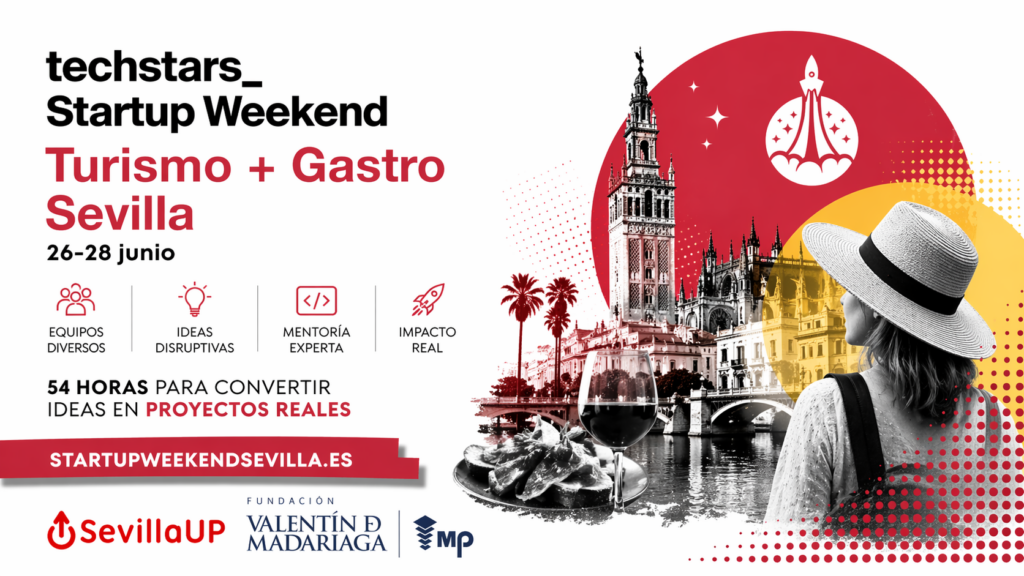 techstars Startup Weekend Turismo y Gastronomía Sevilla Asociación SevillaUP emprendimiento innovación post
